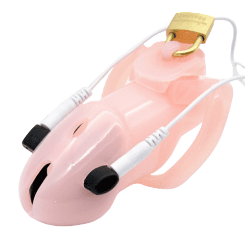 Klec Na Penis Cudnosti Pryskyřice Elektrická Bohyně Růžová